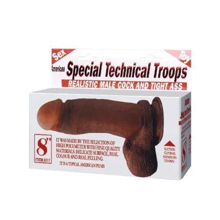 19 cm Realistik Melez Dildo Penis