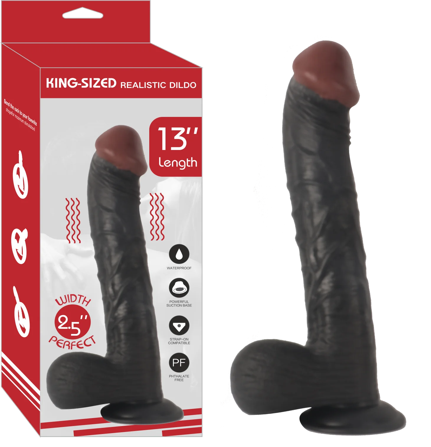 REALİSTİK DİLDO 13' BLACK
