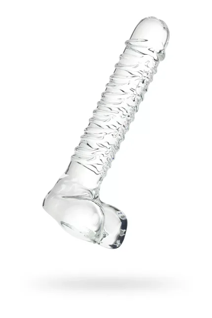 Gerçekçi olmayan yapay penis Sexus Glass, cam, transparan, 21 cm