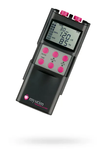 Mystim Tension Lover Digital Dürtü Elektrotlar, 7 Program, siyah
