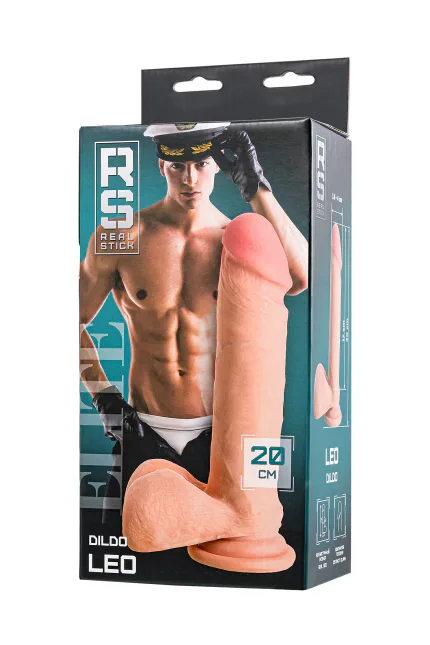 RealStick Elite Leo Yapay Penis Gerçekçi, TPR, çıplak, 20 cm