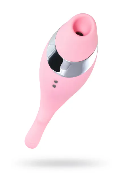 Flovetta by DAHLİA Çok Fonksiyonlu Vakum Vibratör, Silikon, Pembe, 14 cm