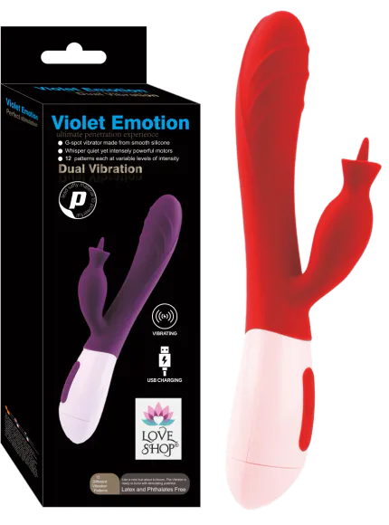 VİOLET EMOTİON DUAL VİBRATİON MOR