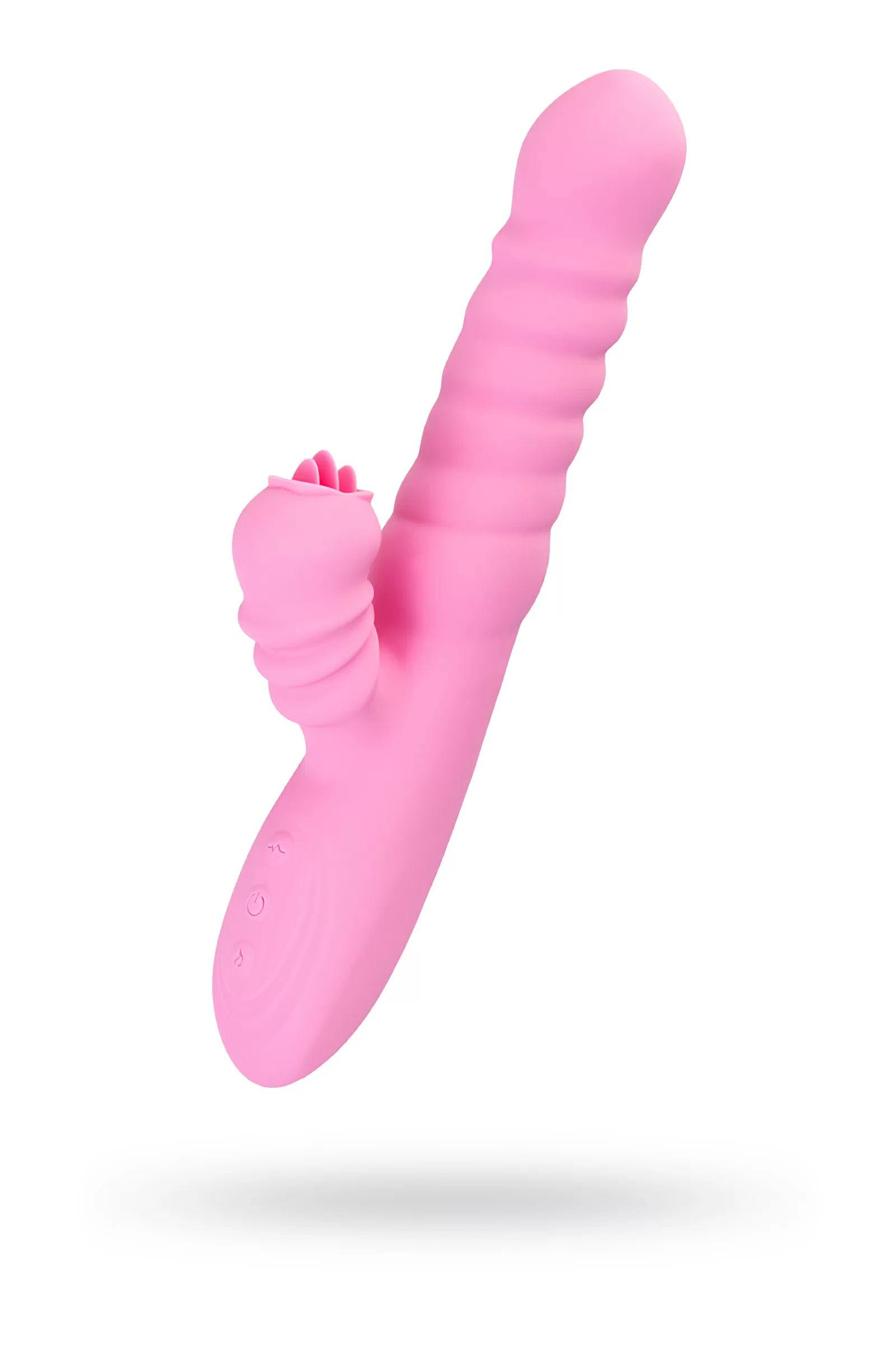 JOS Lixy Vibratör, Yukarı ve Aşağı Fonksiyonlu, Silikon, Pembe, 23 cm