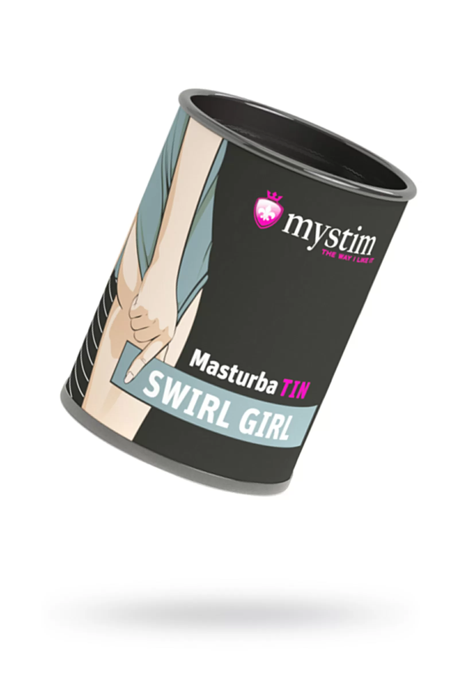 Mystim Masturbatin Swirl Gir Masturbatör, TPE, beyaz, 4,5 cm