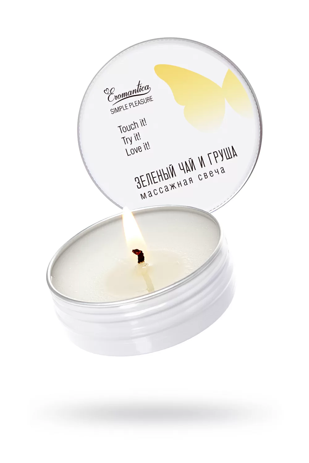 Eromantica Masaj Mumu "Yeşil Çay ve Armut", 30 ml