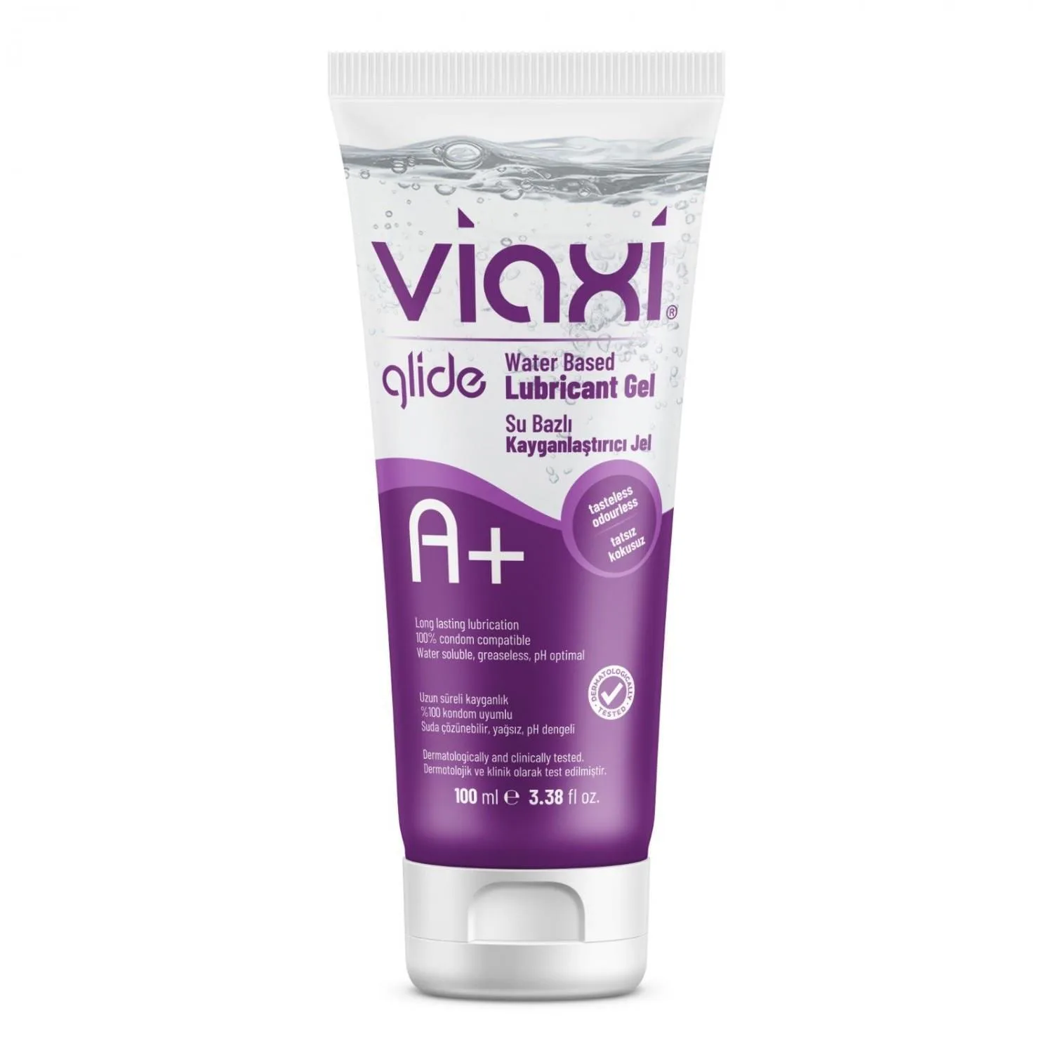 Viaxi Glide Su Bazlı Kayganlaştırıcı Jel A+ 100 Ml