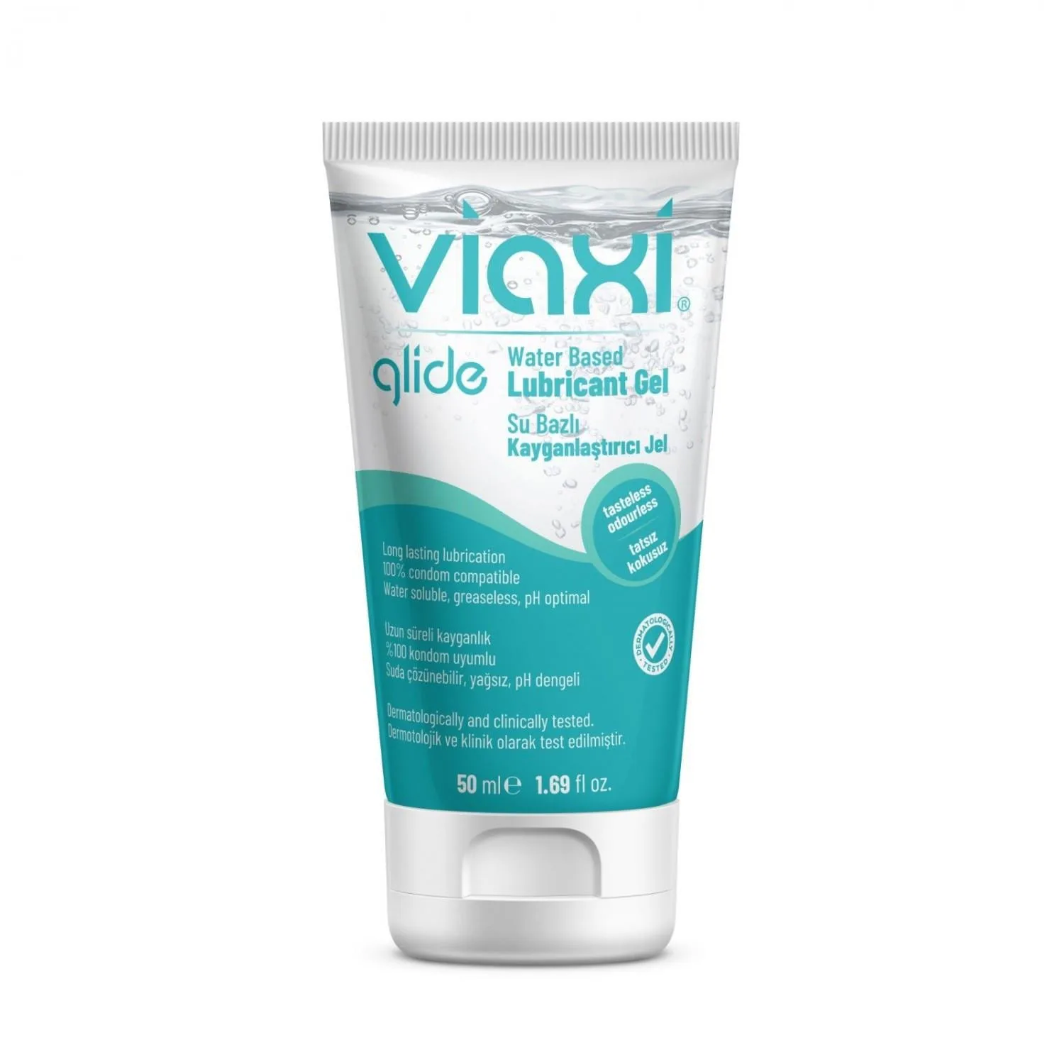 Viaxi Glide Su Bazlı Kayganlaştırıcı Jel Sade 50 Ml