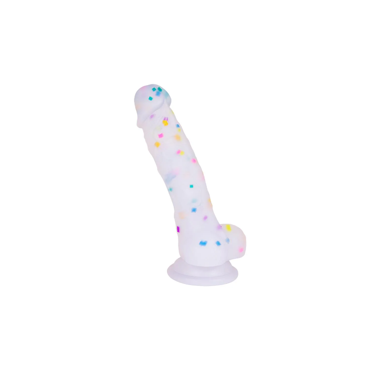 Silikon Realistik Gökkuşağı Dildo 18Cm
