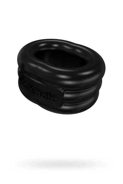 Bathmate Penis üzerindeki titreşim halkası Stretch, elastomex, siyah, Ø5 cm