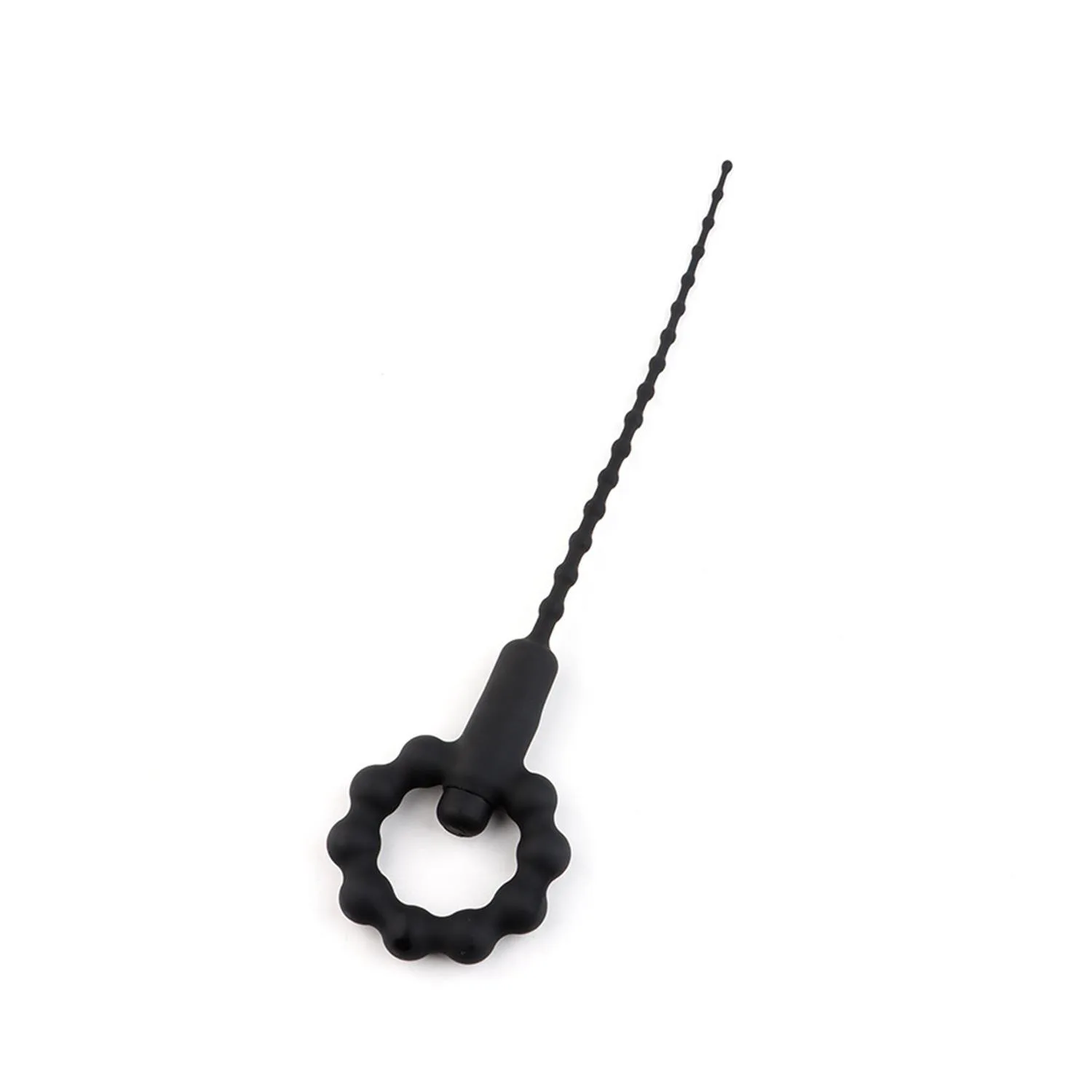 Titreşimli Boğumlu Penis Plug Siyah