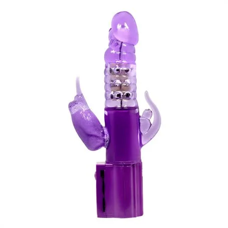 Oynar Başlı Klitoral &amp; Anal Uyarıcılı Teknolojik Vibratör Penis