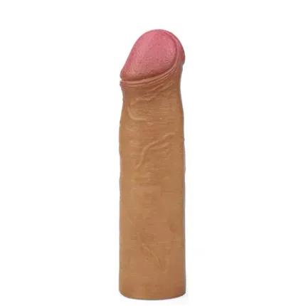 Nature Extender 5,5 Cm Dolgulu Premium Melez Silikon Penis Kılıfı