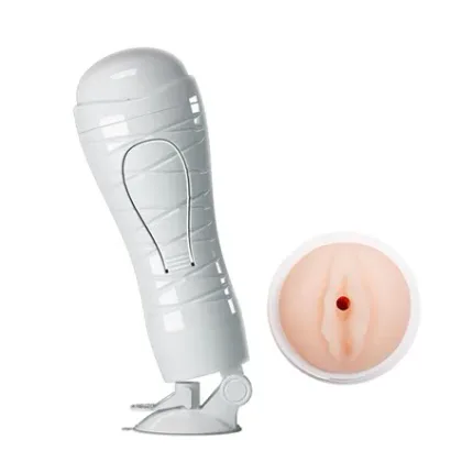 Usb Şarjlı 12 Titreşimli Realistik Suni Vajina Erkek Mastürbatör