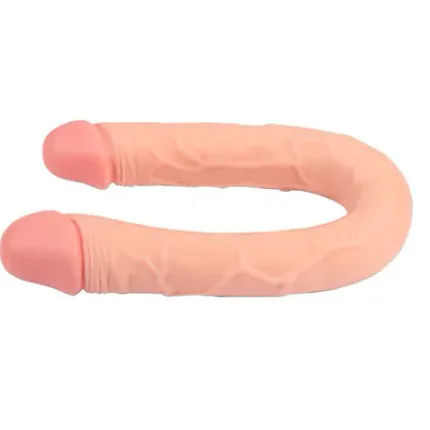 46 Cm Realistik Çatal Dildo Anal Vajinal Penis - Blake