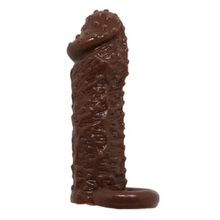 4 Cm Uzatmalı Damarlı Penis Kılıfı