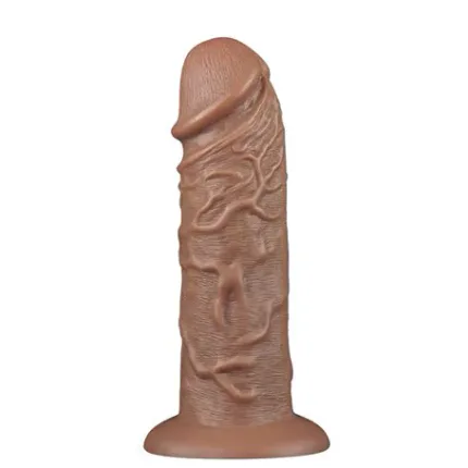 Yeni Nesil Çift Katmanlı 26,6 Cm Realistik Kalın Dildo Melez Penis