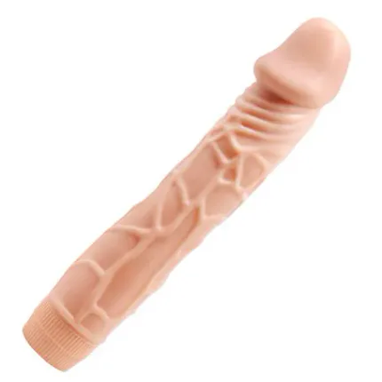 Güçlü Titreşimli 22,5 Cm Realistik Vibratör Gerçekci Penis Dildo