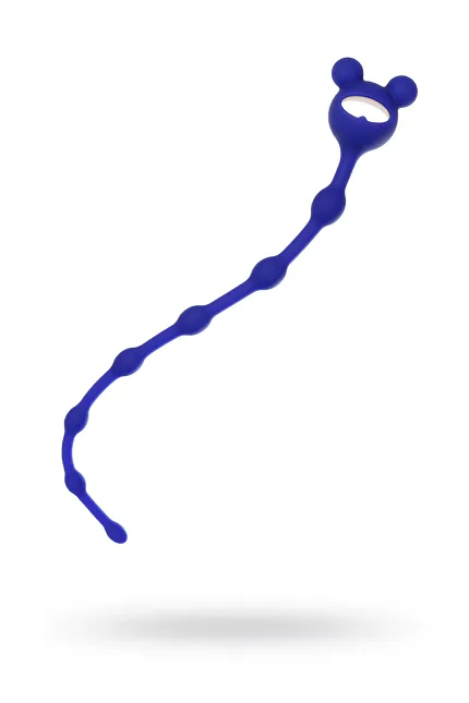 ToDo by Froggy anal Zinciri, silikon, mavi, 27,4 cm, Ø 1,4 cm