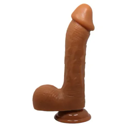 23,5 Cm Realistik Vantuzlu Melez Dildo Penis