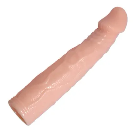 6 Cm Dolgulu Uzatmalı Silikon Penis Kılıfı