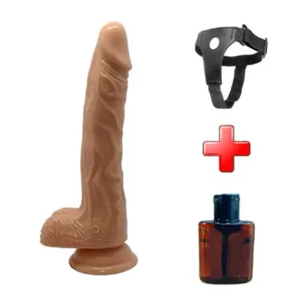 Belden Bağlamalı Usb Şarjlı 20 Cm Oynar Başlı İleri Geri Hareketli Titreşimli Dildo