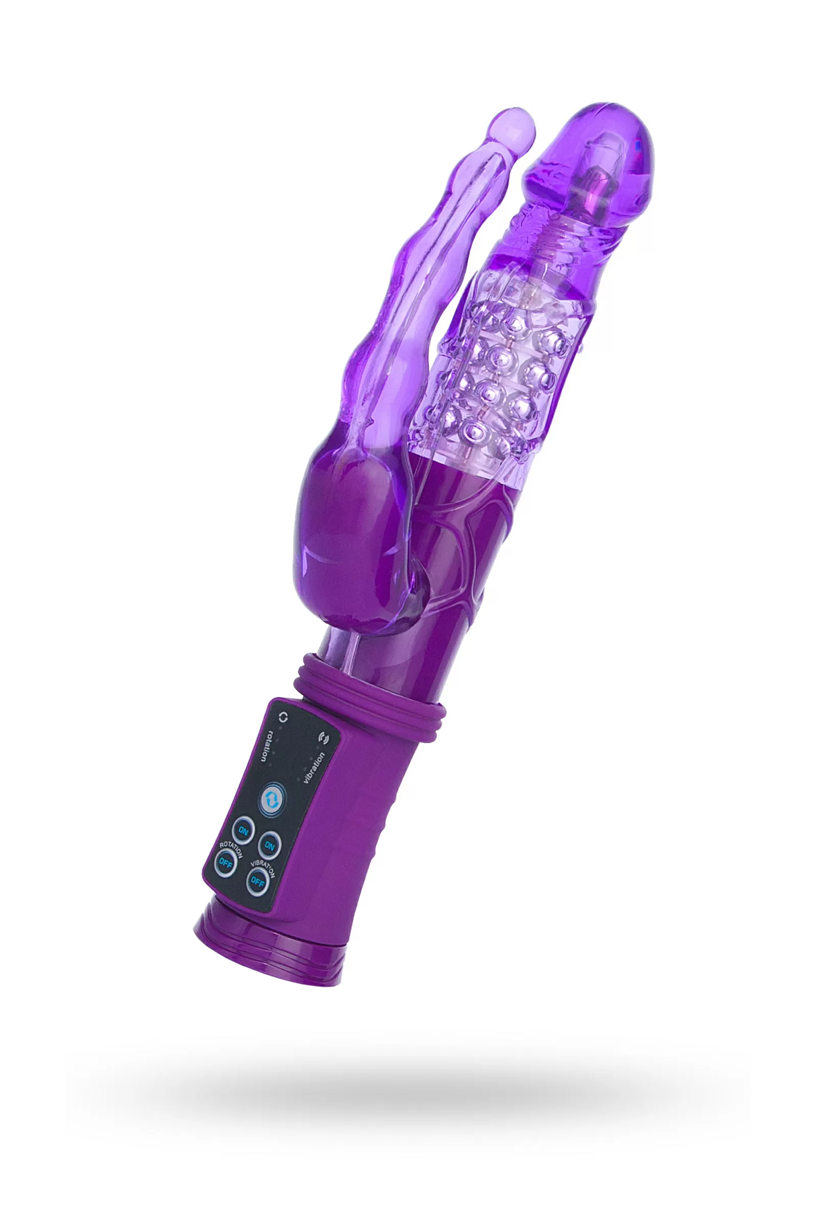 A-Toys by Anal-Vajinal Vantuzlu Vibratör, mor, 22 cm