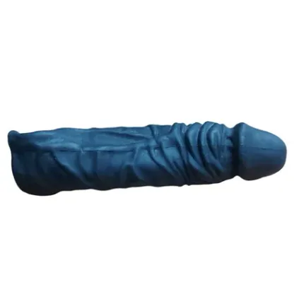 6 Cm Dolgulu 19 Cm Damarlı Premium Penis Kılıfı