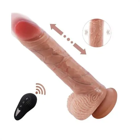 Usb Manyetik Şarjlı 20 Cm İleri Geri Hareketli Titreşimli Dildo