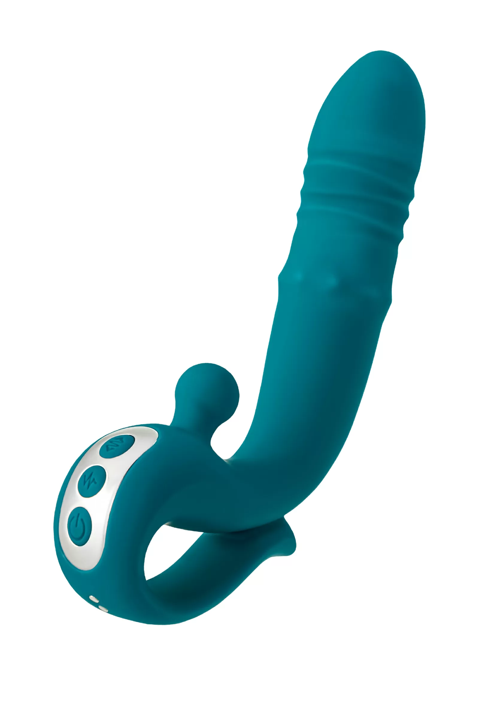 JOS Mija Up&Down Fonksiyonlu ve Halkalı Uyarıcılı Vibratör, Silikon, Yeşil, 19 cm