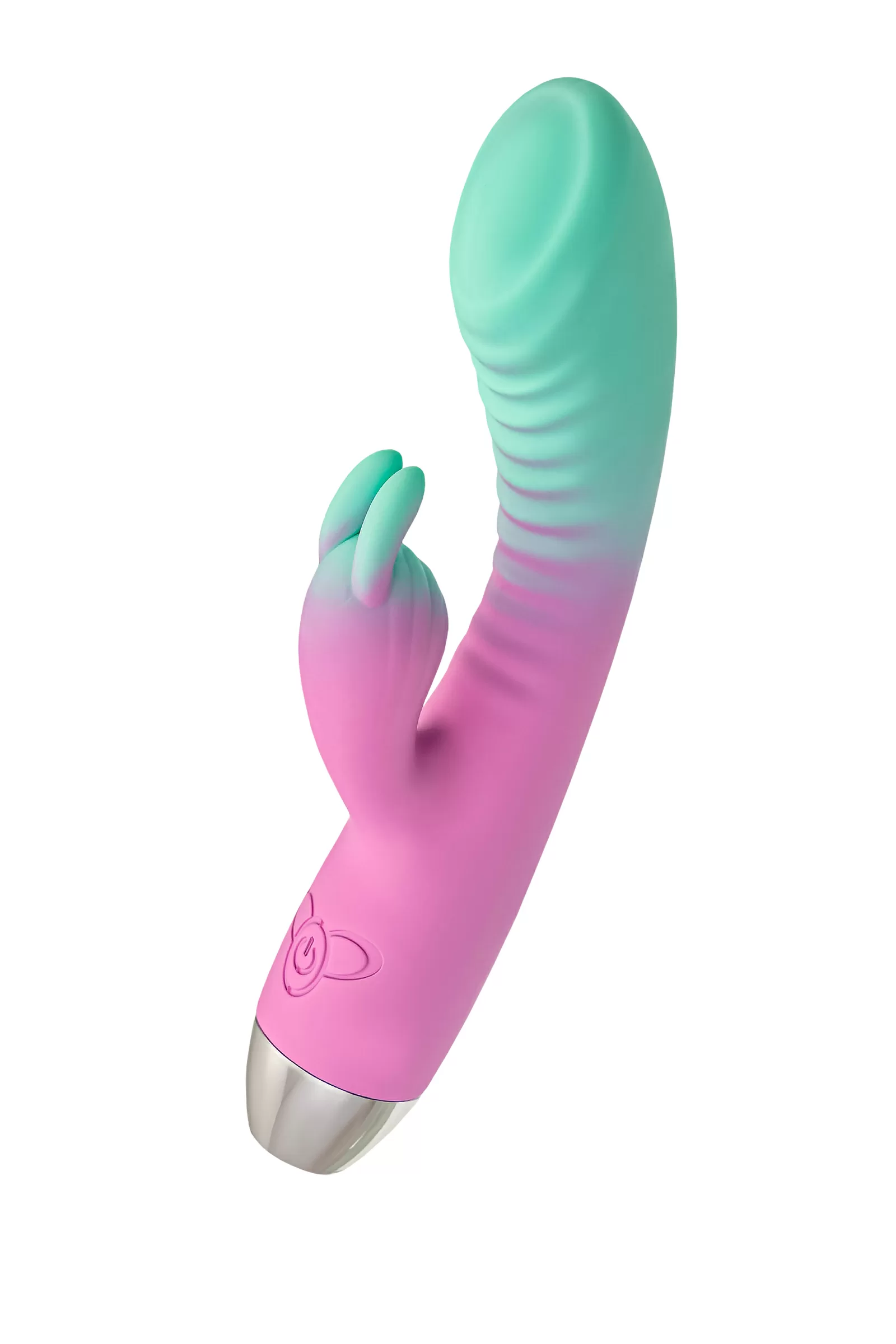 Flovetta ORCHID Klitoral Uyarıcılı G Noktası Vibratörü, Silikon, Nane Pembesi, 21 cm