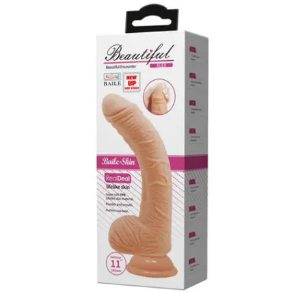 28 Cm Titreşimli Gerçekçi Kalın Dildo Penis - Alex
