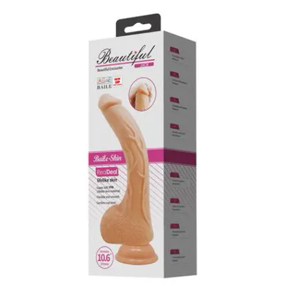 27 Cm Titreşimli Gerçekçi Kalın Dildo Penis - Jack