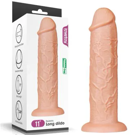28 Cm Gerçekçi Testissiz Kalın Dildo Penis