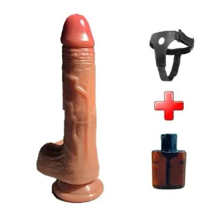 Belden Bağlamalı Usb Şarjlı 22 Cm Isıtmalı İleri Geri Hareketli Çift Katmanlı Uzaktan Kumandalı Penis