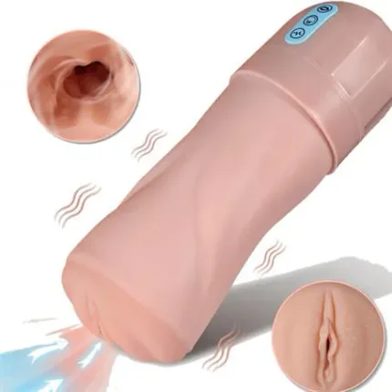 Usb'den Şarjlı Emme Ve Güçlü Titreşim Fonksiyonlu Realistik Masturbatör - Beate