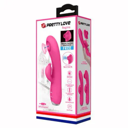 Usb Şarjlı 3 Emme Ve 12 Titreşim Fonksiyonlu 19,8 Cm Teknolojik Vibratör- Regina