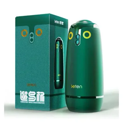 Usb Şarjlı İleri Geri Hareketli Titreşimli Emme Vakum Ayarlı Sesli Masturbatör - Leten Green Bird