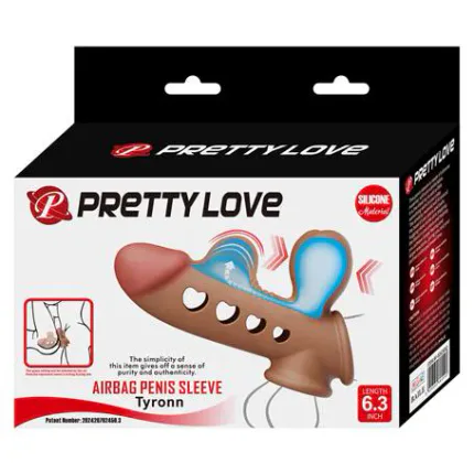Hava Yastıklı Premium Melez Rengi Silikon Penis Kılıfı - Tyronn