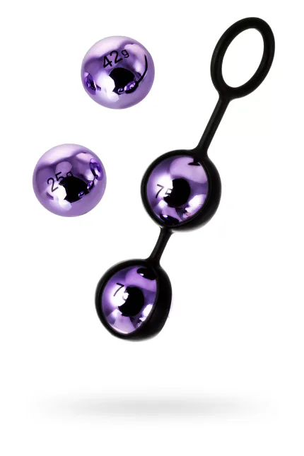 A-Toys by Vender Vajinal Topları, ABS plastik, Mor, 14,6 cm