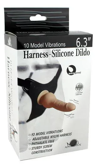 Harness Silikon Dildo Mor Renk