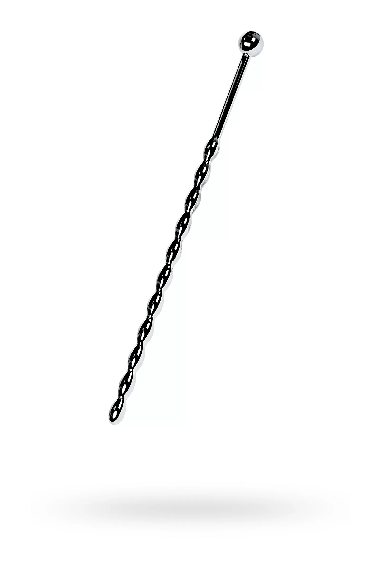 Metal'in Üretral Plug-Pigtail uzun, gümüş