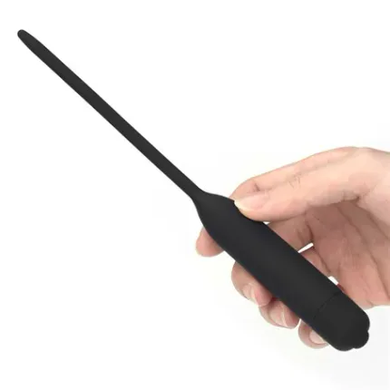 Üretral Plug TOYFA Metal Balıksırtı, taban halkalı, metal, gümüş, 10,5 cm