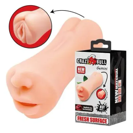 Sexus Glass Çift Taraflı Cam Dildo, Şeffaf, 20 cm