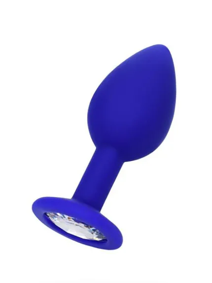 Metal by TOYFA Anal Plug, Metal, gümüş, kırmızı kristalli, 8 cm, Ø 3,4 cm, 85 g