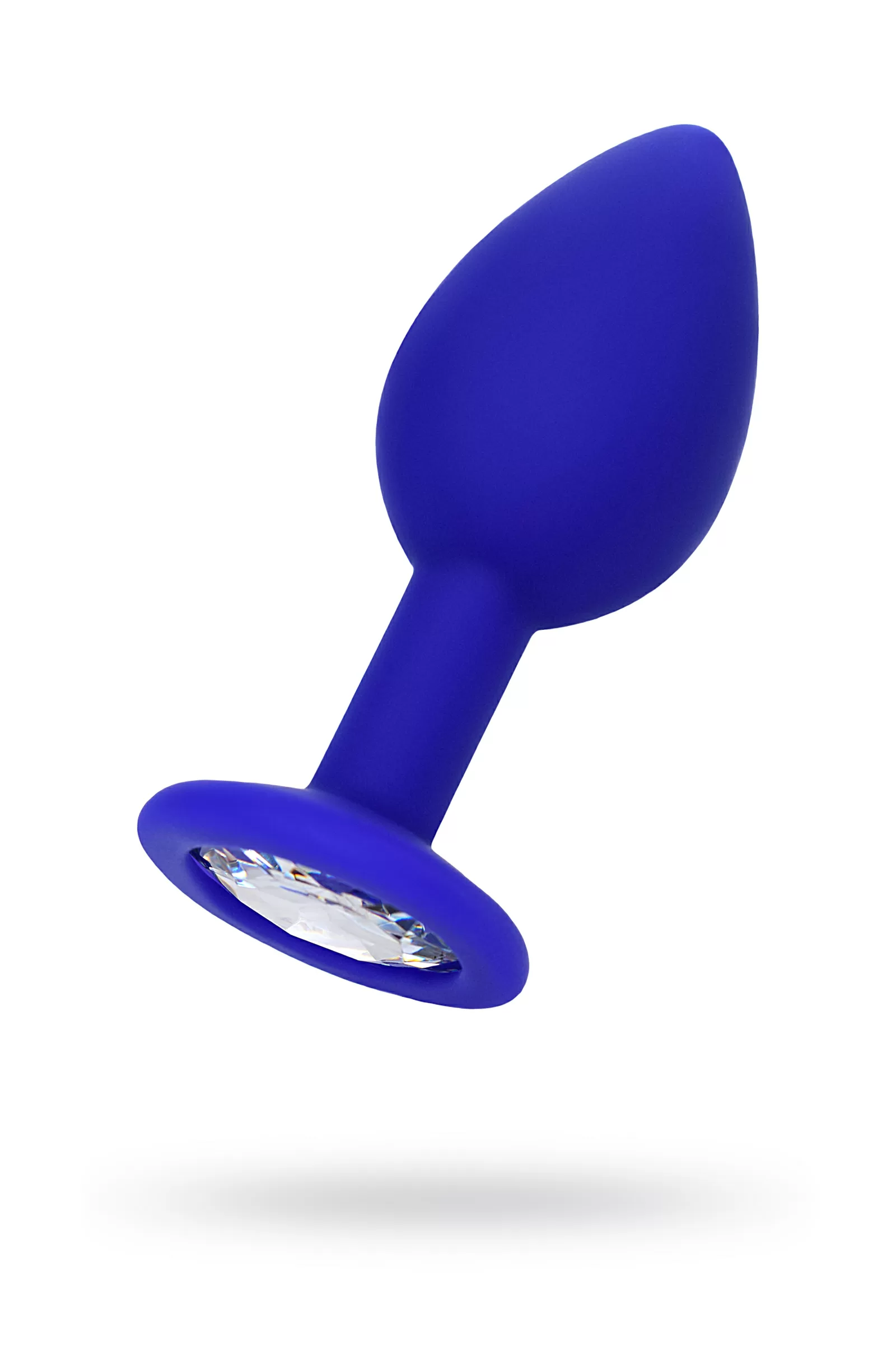 ToDo by Brilliant anal kılıf, silikon, mavi, beyaz kristalli 7 cm, Ø 2,8 cm, 26 g