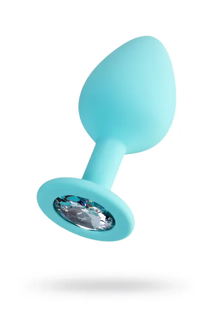 ToDo by Brilliant anal tıkaç, silikon, mavi, 8 cm, Ø 3 cm, 50 g