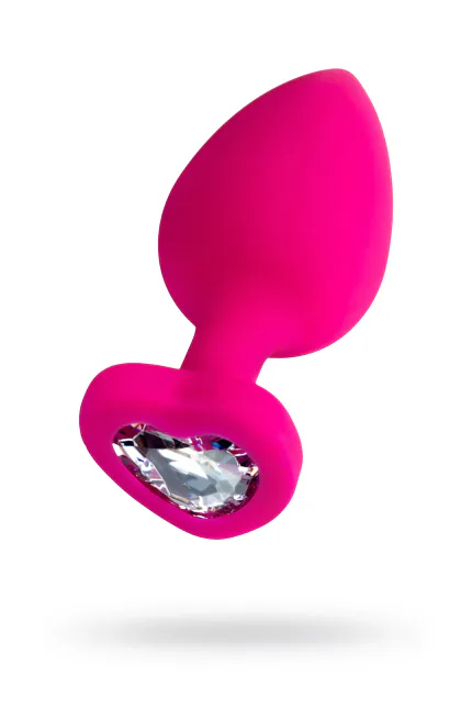 ToDo by Diamond Heart anal tıkaç, silikon, pembe, 9,5 cm, Ø 4 cm