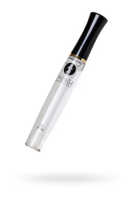 Shunga dudak parlatıcısı "İlahi Zevk", buz ateşinin etkisi, hindistan cevizi suyu, 10 ml.