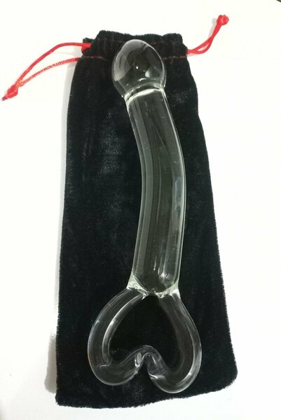 Glass clear with penis